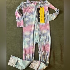 Starry Pastel Kids Footie Pajamas